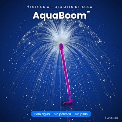 AquaBoom™ · Pistola de Agua Fuegos Artificiales