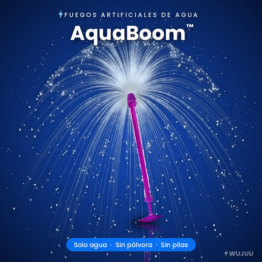 AquaBoom™ · Pistola de Agua Fuegos Artificiales
