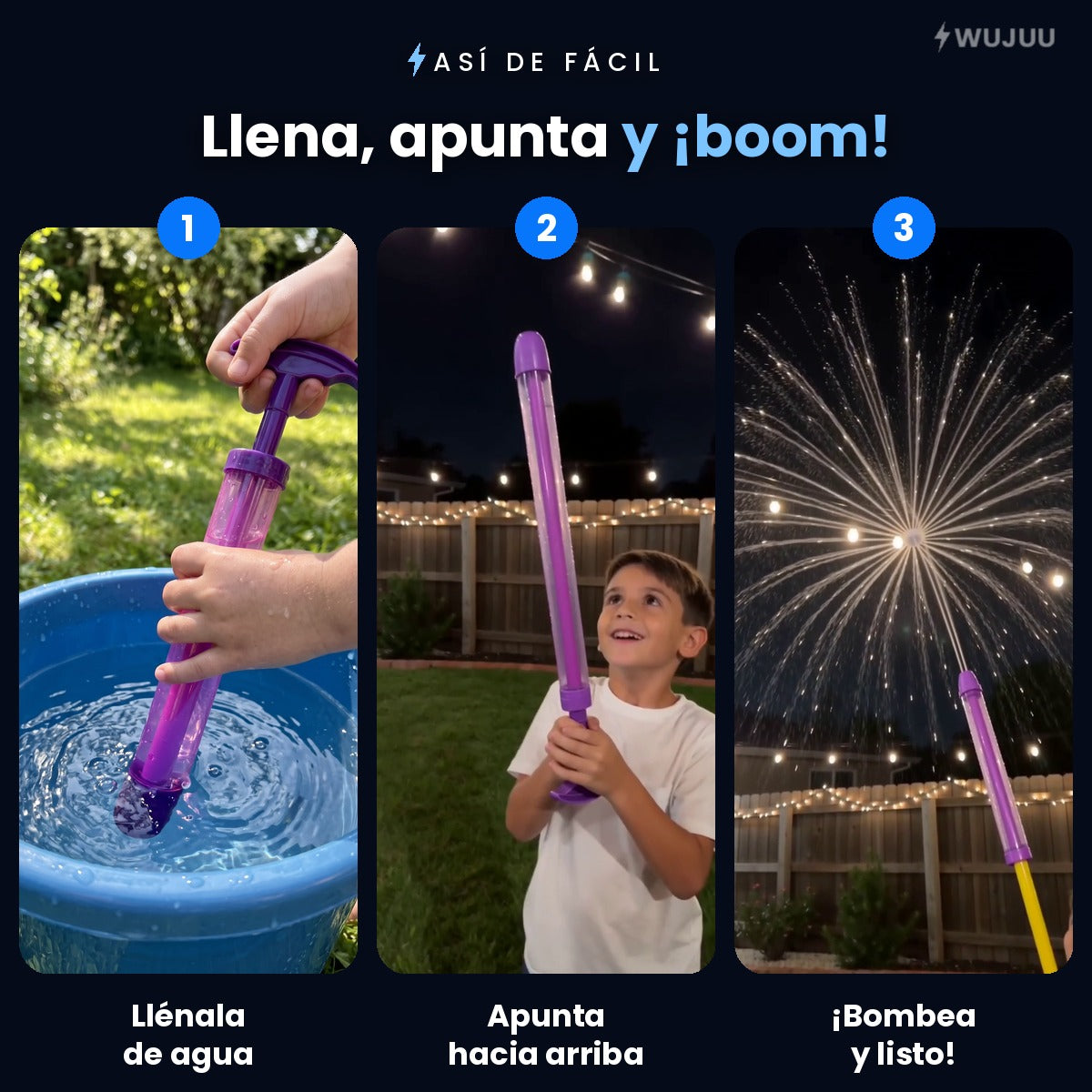 AquaBoom™ · Pistola de Agua Fuegos Artificiales — foto 3