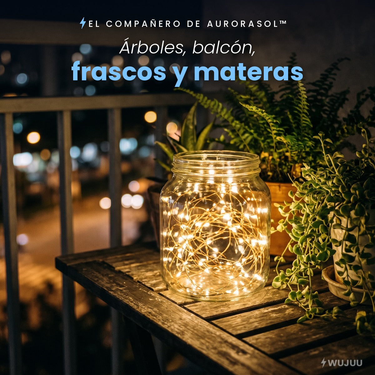 Hilo de Estrellas™ · Luces Solares de Alambre 100 LED — foto 4
