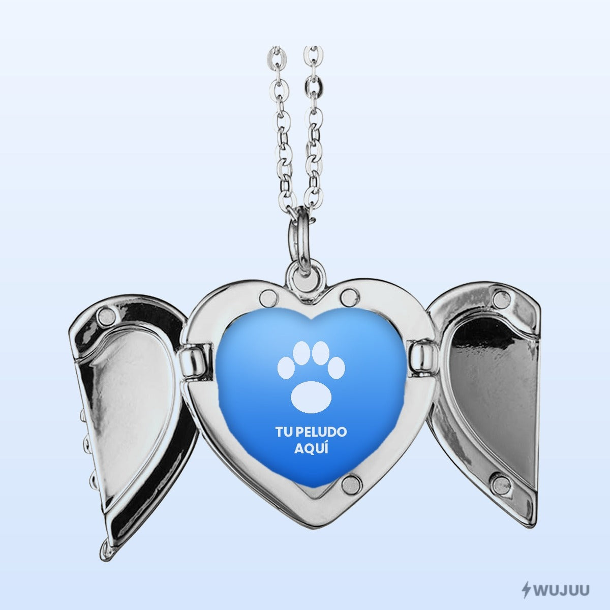 Nexo Alado™ · Collar Corazón con Alas Porta Foto — foto 2