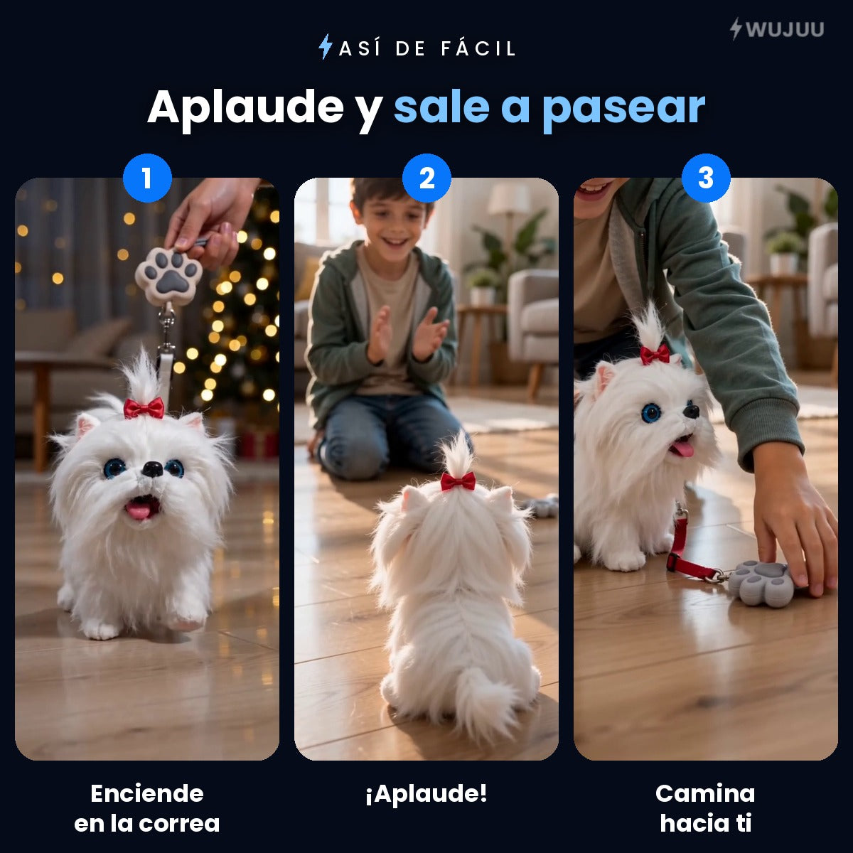 Pelusín™ · Perrito Interactivo que Camina y Ladra — foto 3