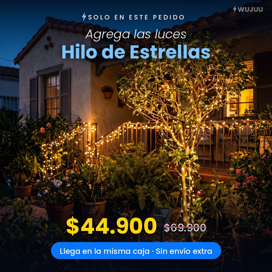 Hilo de Estrellas™ · Luces Solares de Alambre 100 LED